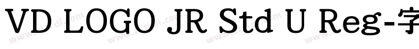 VD LOGO JR Std U Reg字体转换 VD LOGO JR Std U Reg字体转换